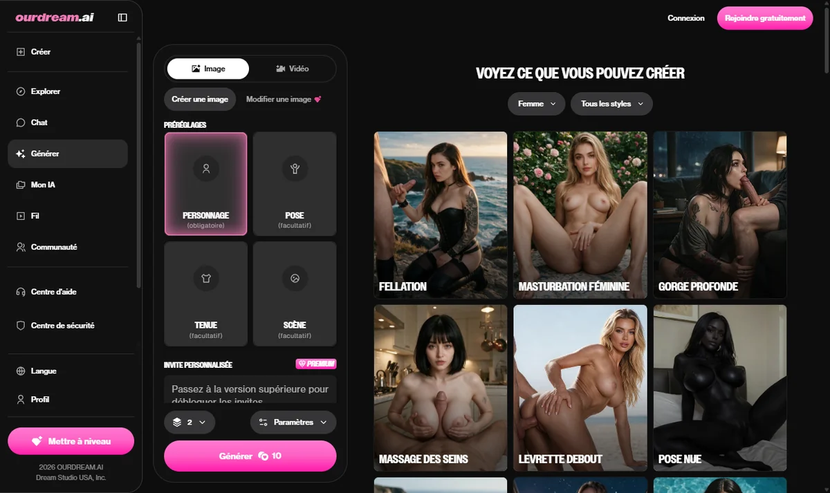 Source interface capture: Ourdream Generate